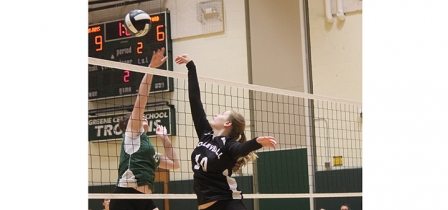 Greene Volleyball Takes Home Win Over Lady Blackhawks